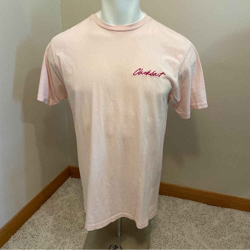 Fanjoy Clickbait David Dobrik Pink Embroidered Short Sleeve Shirt Tshirt